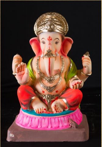 Updi kamal - 16 Inch Paper Mache Ganesh - 5000gms